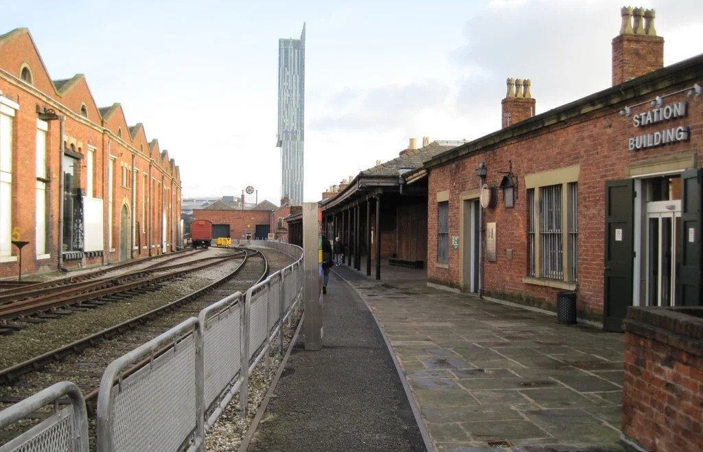 The surviving site of Manchester Liverpool Road railway station, opened in 1830