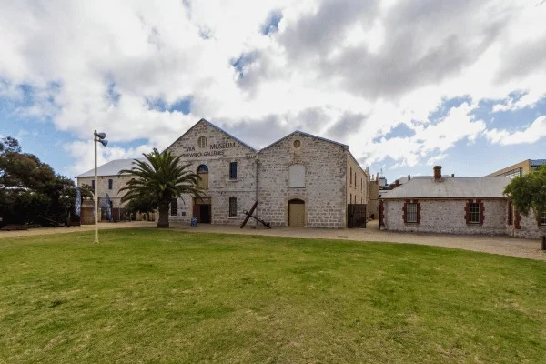 Walyalup Fremantle Arts Centre occupies a former institutional complex built from local limestone.