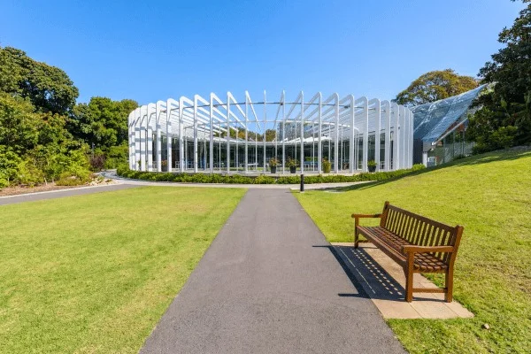 The Calyx, opened in 2016, adds a contemporary horticultural space to the Royal Botanic Garden.